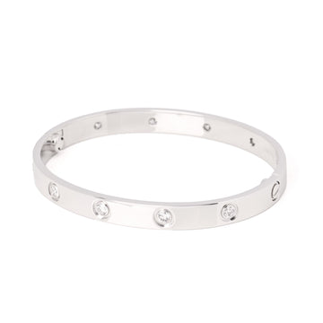 Cartier Love 10 Diamond Bangle Bracelet