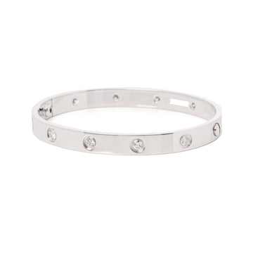 Cartier Love 10 Diamond Bangle Bracelet