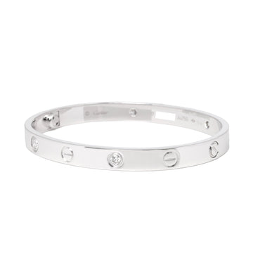 Cartier Love 4 Diamond Bangle Bracelet