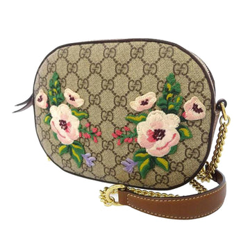 Gucci Garden The Souvenir Collection Mini GG Supreme Embroidered Chain Crossbody Bag