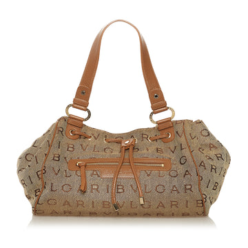 Bvlgari Logomania Canvas Handbag