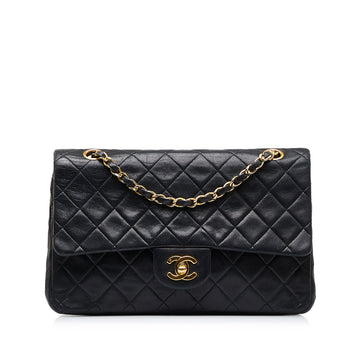 CHANEL Medium Classic Lambskin Double Flap Shoulder Bag