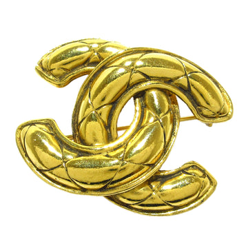 CHANEL CC Quilted Brooch Costume Brooch