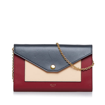 CELINE Pocket Envelope Wallet On Chain Crossbody Bag