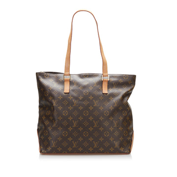 LOUIS VUITTON Monogram Cabas Mezzo Tote Bag