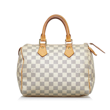 LOUIS VUITTON Damier Azur Speedy 25 Boston Bag