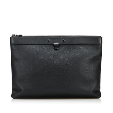 LOUIS VUITTON Monogram Shadow Discovery Pochette Clutch Bag