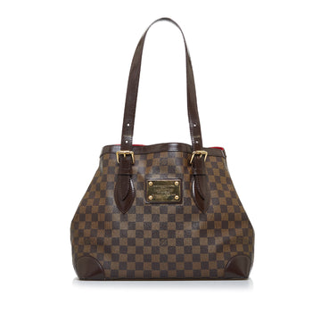 LOUIS VUITTON Damier Ebene Hampstead MM Tote Bag