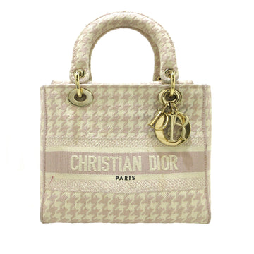 DIOR Medium Houndstooth Lady D Lite Satchel