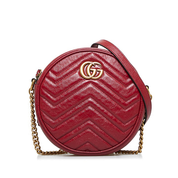 GUCCI GG Marmont Round Crossbody Crossbody Bag