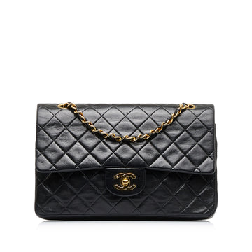 CHANEL Medium Classic Lambskin Double Flap Shoulder Bag