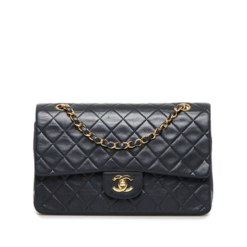 CHANEL Medium Classic Lambskin Double Flap Shoulder Bag