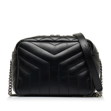 SAINT LAURENT Lou Lou Leather Crossbody Bag