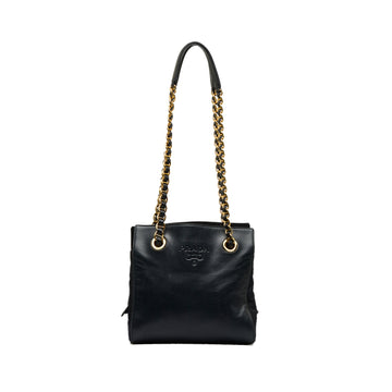 PRADA Leather Chain Shoulder Bag