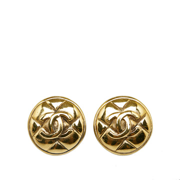 CHANEL CC Clip On Earrings Costume Earrings