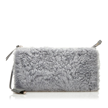 Balenciaga Shearling Clutch Clutch Bag