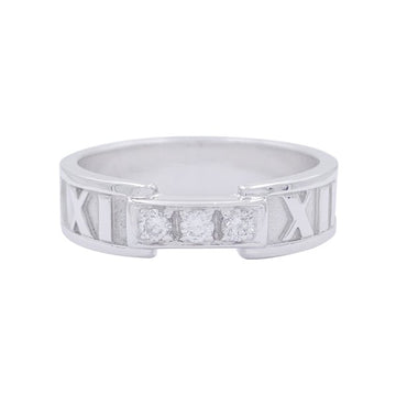 TIFFANY & CO white gold and diamonds ring,Atlas collection.