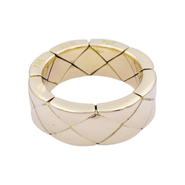 CHANEL gold ring, Matelasse collection.