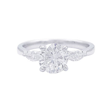 Solitaire diamond ring.