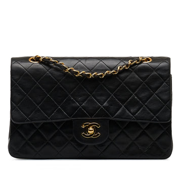 CHANEL Medium Classic Lambskin Double Flap Shoulder Bag