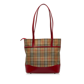 BURBERRY Haymarket Check Tote Bag