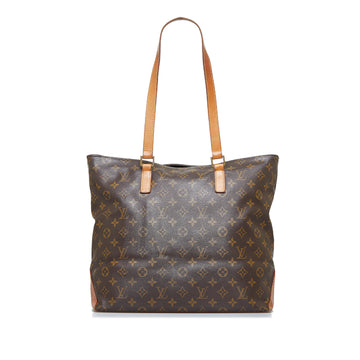 LOUIS VUITTON Monogram Cabas Mezzo Tote Bag