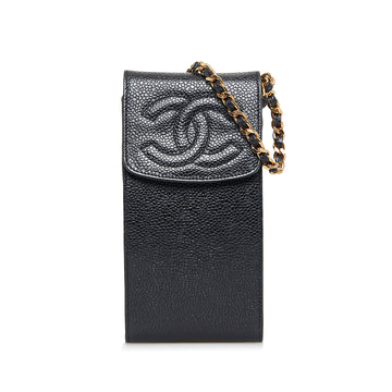 CHANEL Caviar CC Cigarette Case Crossbody Bag