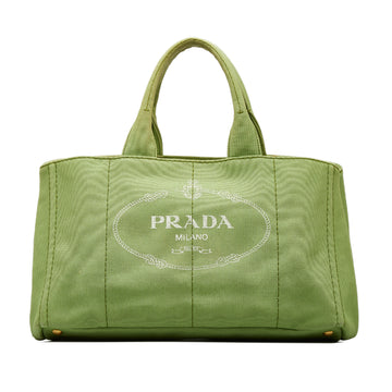 PRADA Canapa Logo Tote Bag