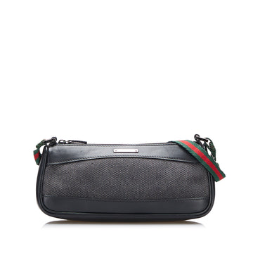 GUCCI Web Denim Baguette