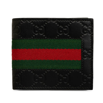 GUCCIssima Web Bifold Wallet Small Wallets