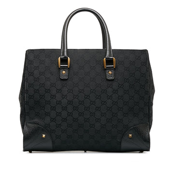 GUCCI GG Canvas Nailhead Tote Tote Bag