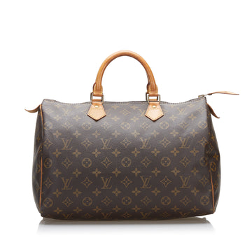 Louis Vuitton Monogram Speedy 35 Boston Bag