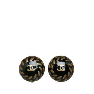 CHANEL CC Clip On Earrings Costume Earrings