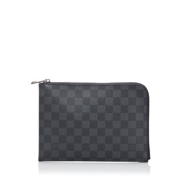 LOUIS VUITTON Damier Graphite Pochette Jour PM Pouch