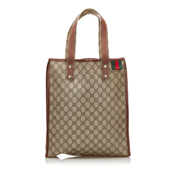 Gucci GG Supreme Web Loop  Tote Tote Bag