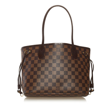 Louis Vuitton Damier Ebene Neverfull PM Tote Bag