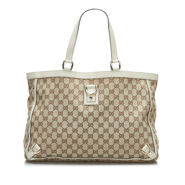 GUCCI GG Canvas Abbey D-Ring Tote Bag