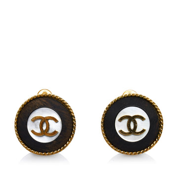 CHANEL CC Clip-on Earrings Costume Earrings