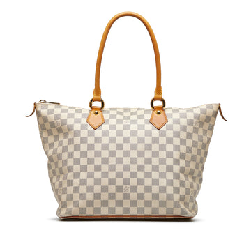 LOUIS VUITTON Damier Azur Saleya MM Tote Bag