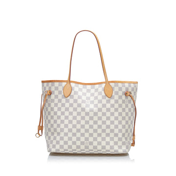 Louis Vuitton Damier Azur Neverfull MM Tote Bag