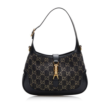 Gucci Small GG Denim Jackie 1961 Satchel