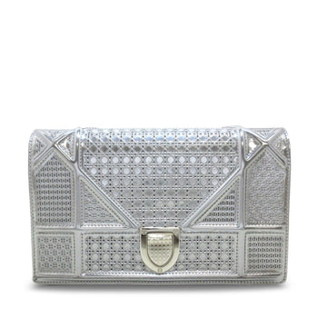 DIORPatent Microcannage ama Wallet on Chain Crossbody Bag