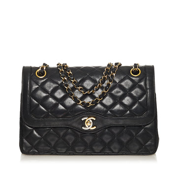 Chanel Paris Limited Edition Lambskin Double Flap Bag