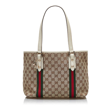 GUCCI GG Canvas Jolicoeur Tote Tote Bag