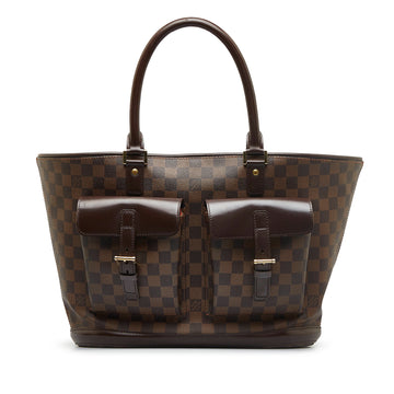 LOUIS VUITTON Damier Ebene Manosque GM Tote Bag