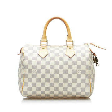 LOUIS VUITTON Damier Azur Speedy 25 Boston Bag