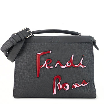 FENDI Peekaboo Fit Mini Selleria Leather Patch Bag