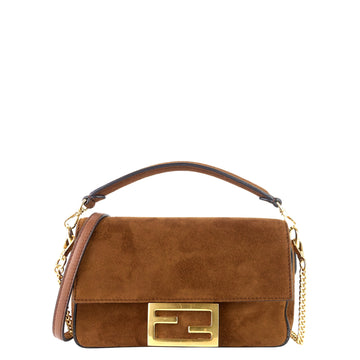 FENDI Mini Baguette NM Suede Bag