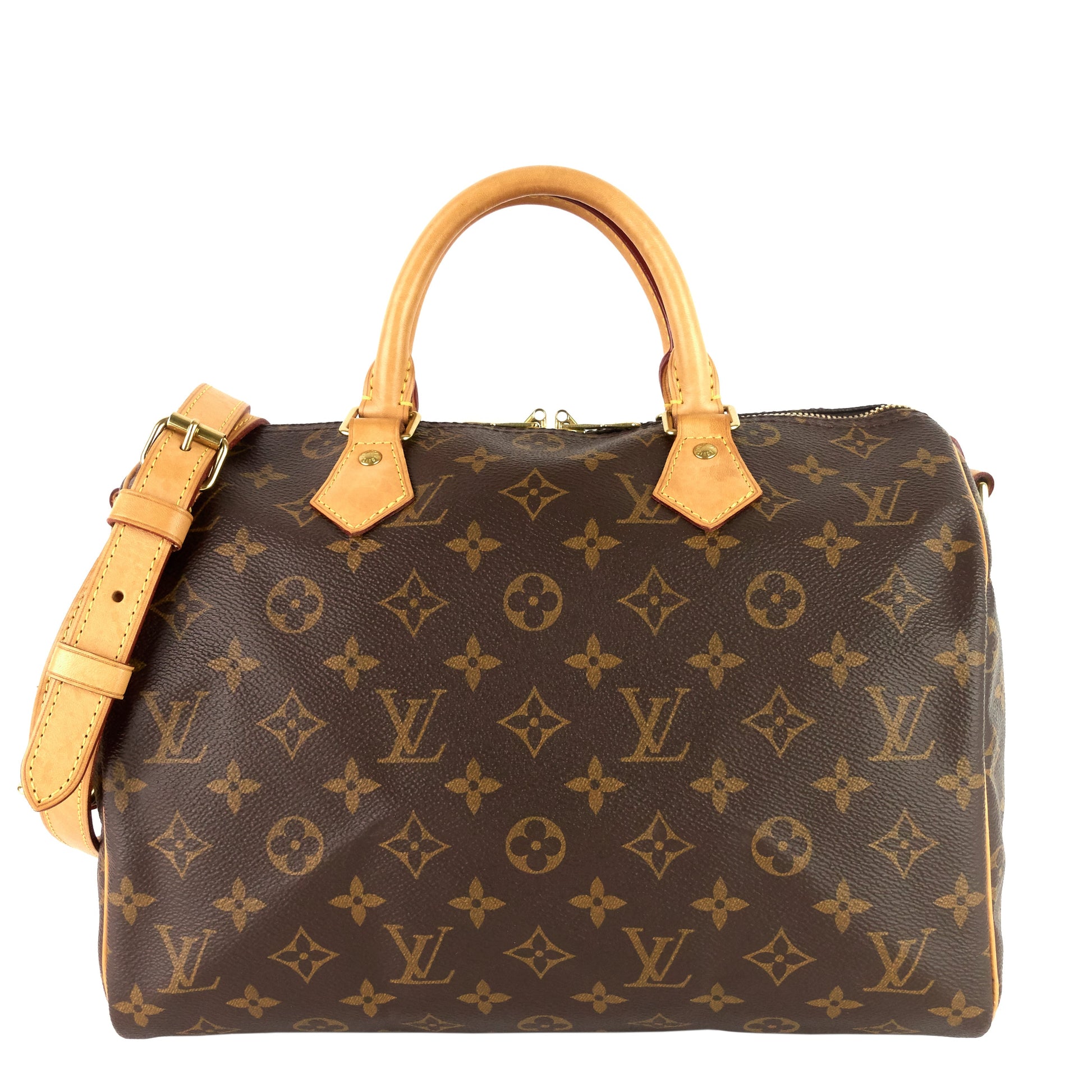 Louis Vuitton Speedy Bandouliere 30 in Brown