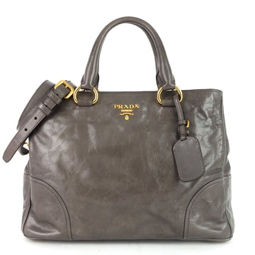 PRADA Vitello Shine Satchel Bag